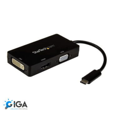ADAPTADOR VIDEO USB TIPO C A DVI-HDMI-VGA