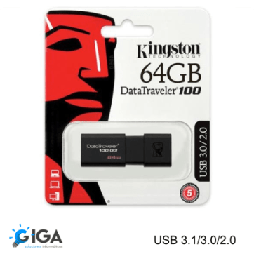 MEMORIA FLASH 64GB USB 3.1/3.0/2.0 KINGSTON