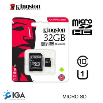 MEMORIA MICRO SD 32GB C/ADAP