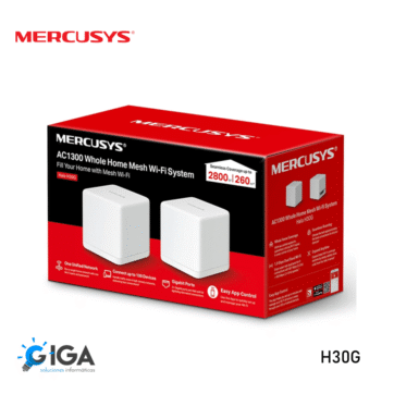 SISTEMA WIFI MERCUSYS HALO H30G MESH 2PCS AC1300