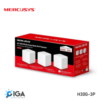 SISTEMA WIFI MERCUSYS HALO H30G MESH 3PCS AC1300