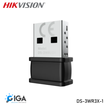 ADAPTADOR USB WIRELESS DVR/NVR HIKVISION DS-3WR3X-1 NANO WIFI6