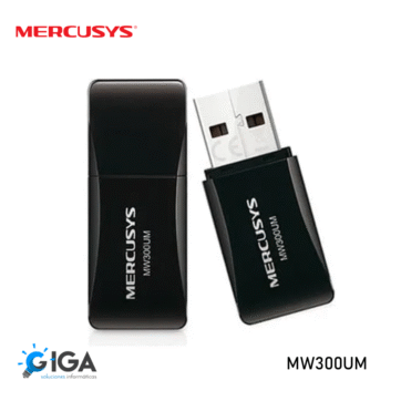 ADAPTADOR USB WIRELESS MERCUSYS MW300UM 2.4 GHZ 300MBPS