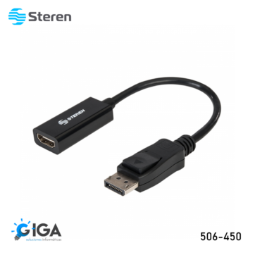ADAPTADOR DE VIDEO STEREN DISPLAYPORT A HDMI 506-450