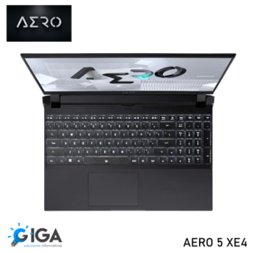 NOTEBOOK AERO 5 CORE I7-12700H; DDR4 16GB; AMOLED 15,6" 4K; SSD 1TB; GFORCE RTX-3070 8GB