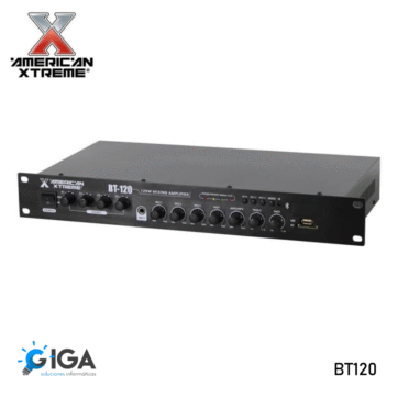 AMPLIFICADOR 120W REPRODUCE USB, MICRO SD, RADIO FM. BLETOOTH 4 ZONAS BT120