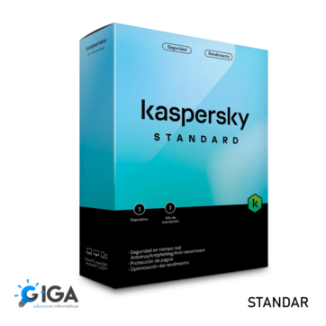 ANTIVIRUS KASPERSKY STANDAR 1AÑO/1PC TARJETA