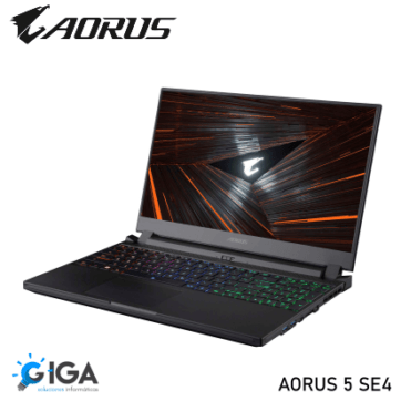 NOTEBOOK AORUS 5 CORE I7-12700H; DDR4 16GB; 15,6" FHD; SSD 512GB; GFORCE RTX-3070 8GB