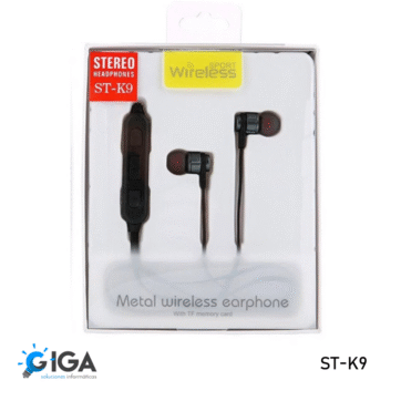 AUDIFONOS inalámbricos c/ microSD ST-K9