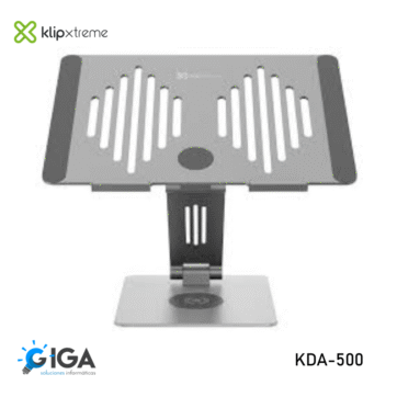 BASE NOTEBOOK AJUSTABLE KLIPXTREME CON MULTIPUERTO 9 EN 1 KDA-500