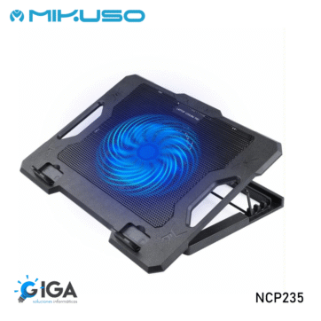 BASE PARA LAPTOP CON VENTILADOR Y 4 ALTURAS MIKUSO NCP-235