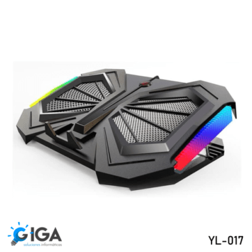 BASE PARA LAPTOP CON VENTILADOR Y LUZ LED YL-017