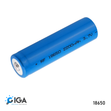 PILA RECARGABLE 18650 LITIO 2200MAH 3.7V