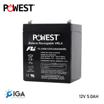 BATERIA UPS 12V-5.0AH POWEST