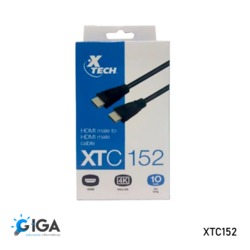 CABLE HDMI-HDMI 3M./10FT. XTECH XTC152