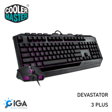 KIT TECLADO + MOUSE GAMER DEVASTATOR 3 PLUS COOLER MASTER