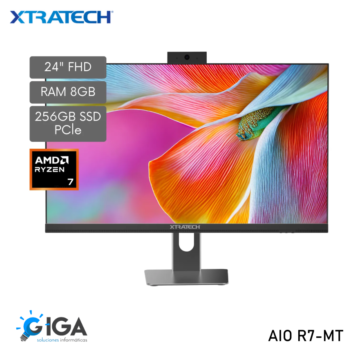 COMPUTADOR TODO EN UNO XTRATECH 24″ FHD RYZEN 7 7730U MEMORIA 8GB/256GB SSD