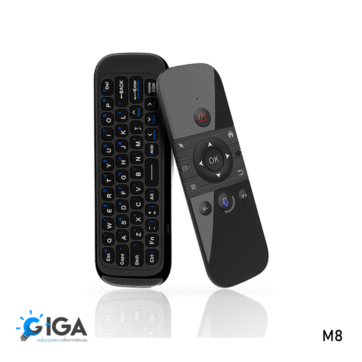 CONTROL REMOTO SMARTV  AIRMOUSE + CONTROL VOZ BLUETOOTH M8