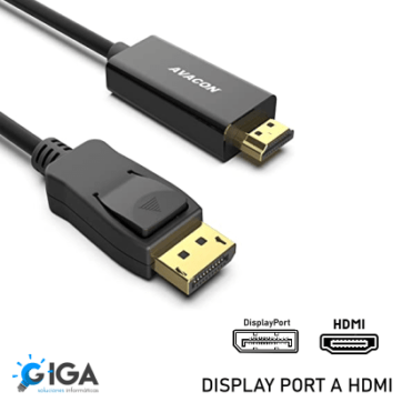 CABLE VIDEO DISPLAY PORT A HDMI 1.8M