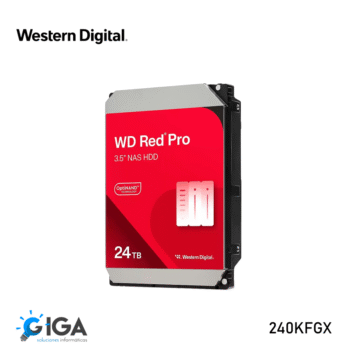 Disco Duro Western Digital 3.5" RED PRO PARA NAS 24TB 7200rpm