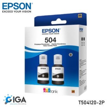 TINTA ORIGINAL EPSON T504120-2P BLACK PACK 2 UNIDADES