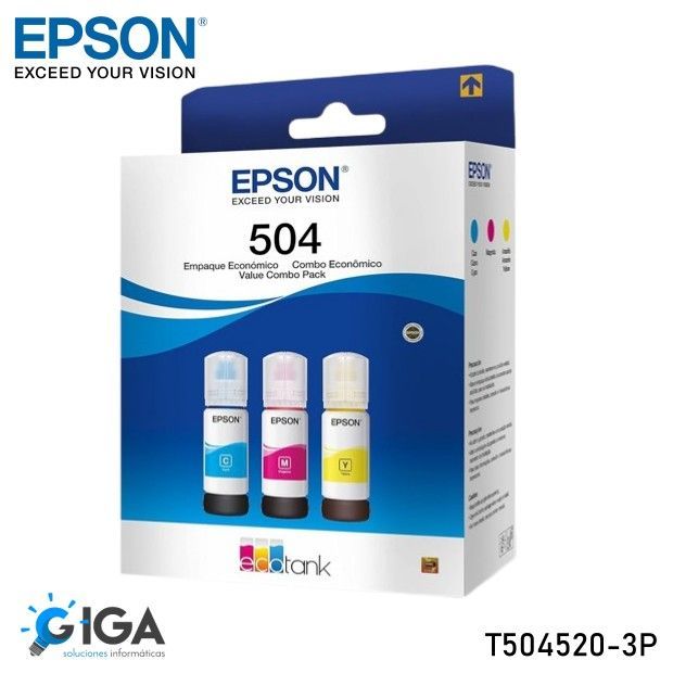 TINTA ORIGINAL EPSON T504520-3P CYAN MAGENTA AMARILLO PACK 3 UNIDADES