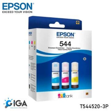 TINTA ORIGINAL EPSON T544520-3P CYAN MAGENTA AMARILLO PACK 3 UNID