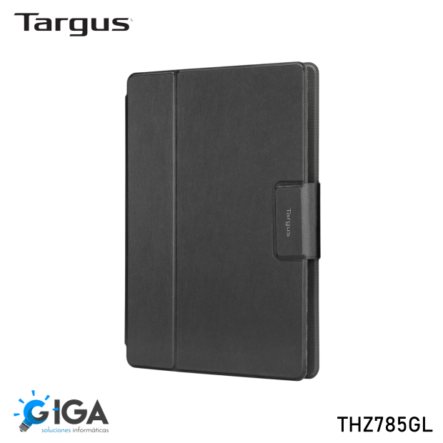 "Imagen de un ESTUCHE UNIVERSAL TARGUS para tablet de 9" a 11". El estuche es de color negro y tiene un diseño elegante y minimalista. Presentado por GIGA soluciones informáticas."