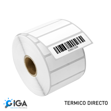 ETIQUETAS TERMICAS DIRECTAS EN ROLLO NUCLEO DE 1"