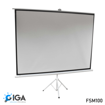 PANTALLA DE PROYECCION 100" CON TIPODE FSM100