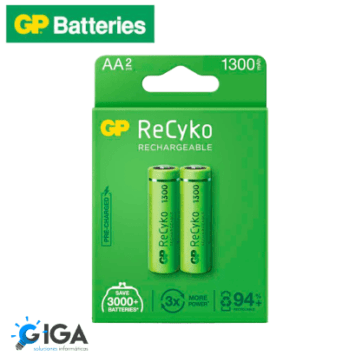 PILAS RECARGABLES AAX2 1300mAh