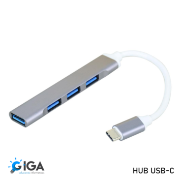 HUB USB-C A 4 PUERTOS USB-A 3.0