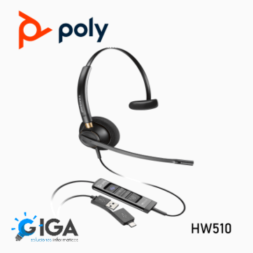 Auricular Monoaural VOIP Plantronics Poly HW510 QD ENCOREPRO