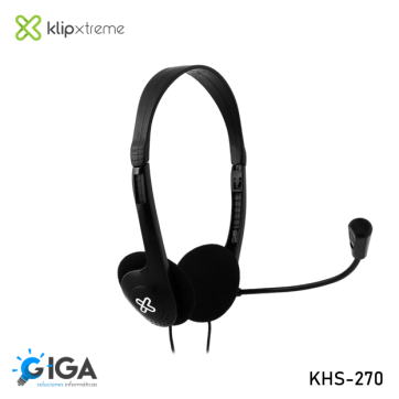 HEADSET + MICROFONO KLIP KHS-270