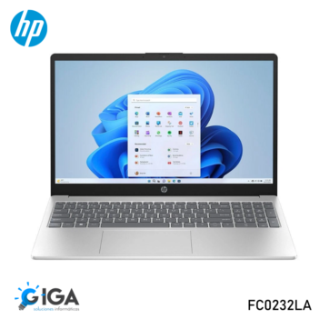 LAPTOP HP 15FC0232LA 15.6"AMD RYZEN 3-7320U RAM 8GB ALMAC: SSD 512GB