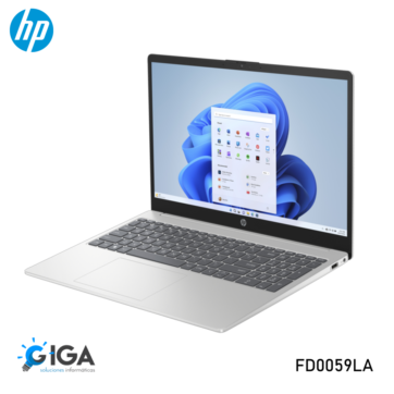 LAPTOP HP HP 15-FD0059LA 15.6" / Intel Core i5-1235U -DDR4:16 GB - SSD 512GB- W11 Home