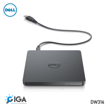 UNIDAD LECTORA DE DVD USB EXTERNO DELL DW316
