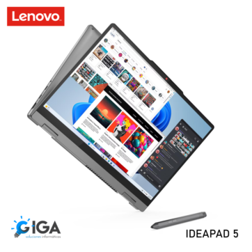 LAPTOP 2 EN 1 LENOVO IDEAPAD 14" 5 AMD RYZEN 7-8845HS; DDR5 16GB; SSD 512GB;