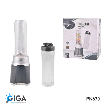 LICUADORA PERSONAL CON 2 VASO TIPO TOMATODO ELECTRIC LIFE PN670