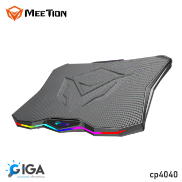 BASE LAPTOP GAMER MEETION CP4040 CON VENTILADOR Y LUCES RGB