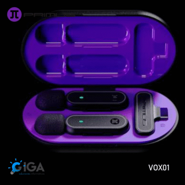 MICROFONO INALAMBRICO PRIMUS VOX01 DOBLE CON ENTRADA TIPO C PMI-L10BT