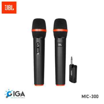 MICROFONO INALAMBRICO JBL MIC-300 DOBLE CANAL KIT 2 UND