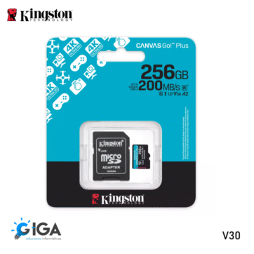 MEMORIA TARJETA MICROSD KINGSTON V30 A2 256GB