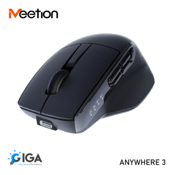 MOUSE INALAMBRICO MEETION ANYWHERE 3 BLUETOOTH DUAL 2.4G RGB 6000DPI