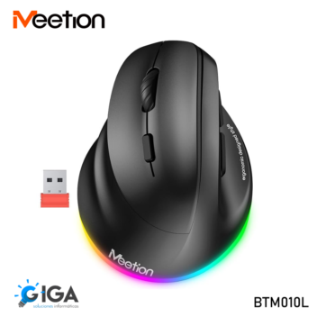 MOUSE ERGONOMICO MEETION INALAMBRICO PARA ZURDOS BTM010L