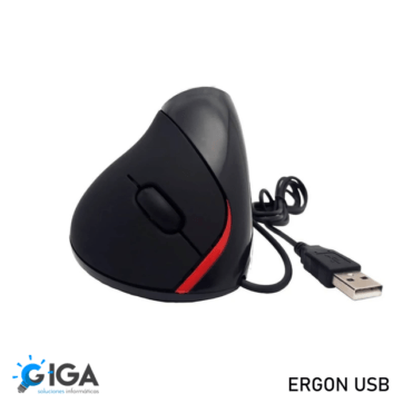 MOUSE ERGONOMICO VERTICAL CABLE USB