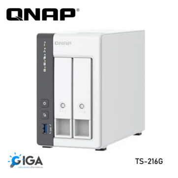 NAS QNAP TS-216G 2 BAHIAS 4GB RAM