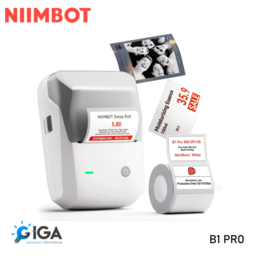 IMPRESORA TERMICA ETIQUETAS NIIMBOT PORTATIL BLUETOOTH B1 PRO