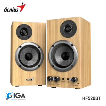 PARLANTE GENIUS SP-HF520BT WOOD USB 20W
