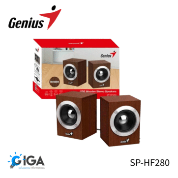 PARLANTE GENIUS SP-HF280 WOOD USB 6W